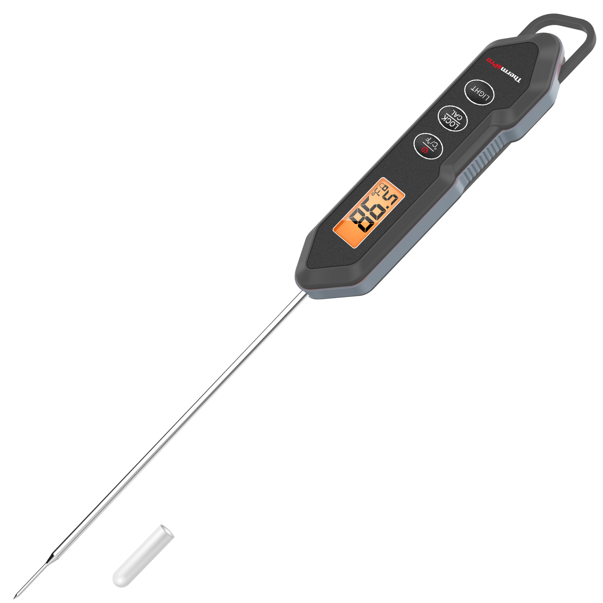 ThermoPro TP03H Meat Thermometer Waterproof Digital Instant Read for  Grilling Waterproof Kitchen Food Thermometer with Calibration & Backlight  Smoker Oil Fry Candy Thermometer 