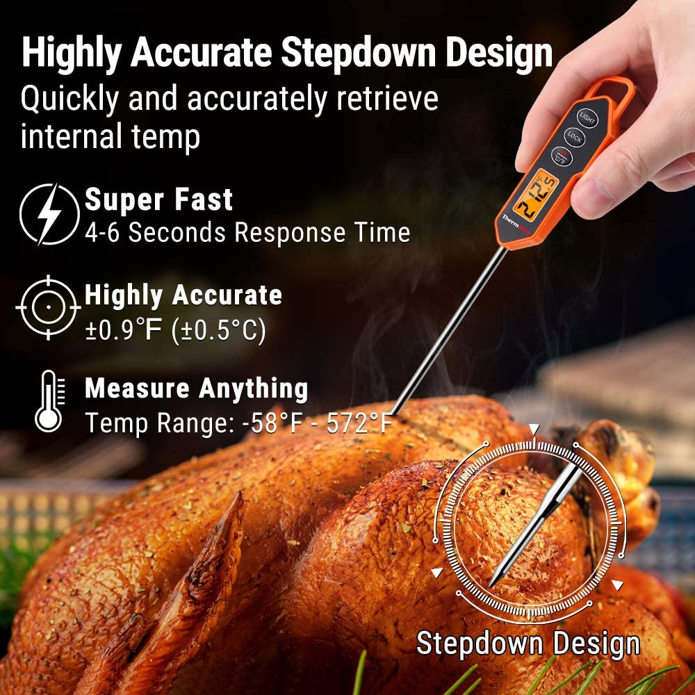 ThermoPro TP620 Instant Read Meat Thermometer Digital, Cooking