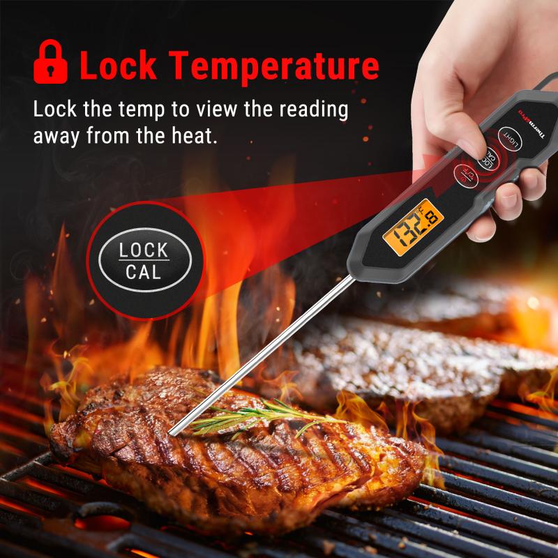 Instant Read Digital Meat Thermometer Waterproof Professional BBQ Food  Cooking