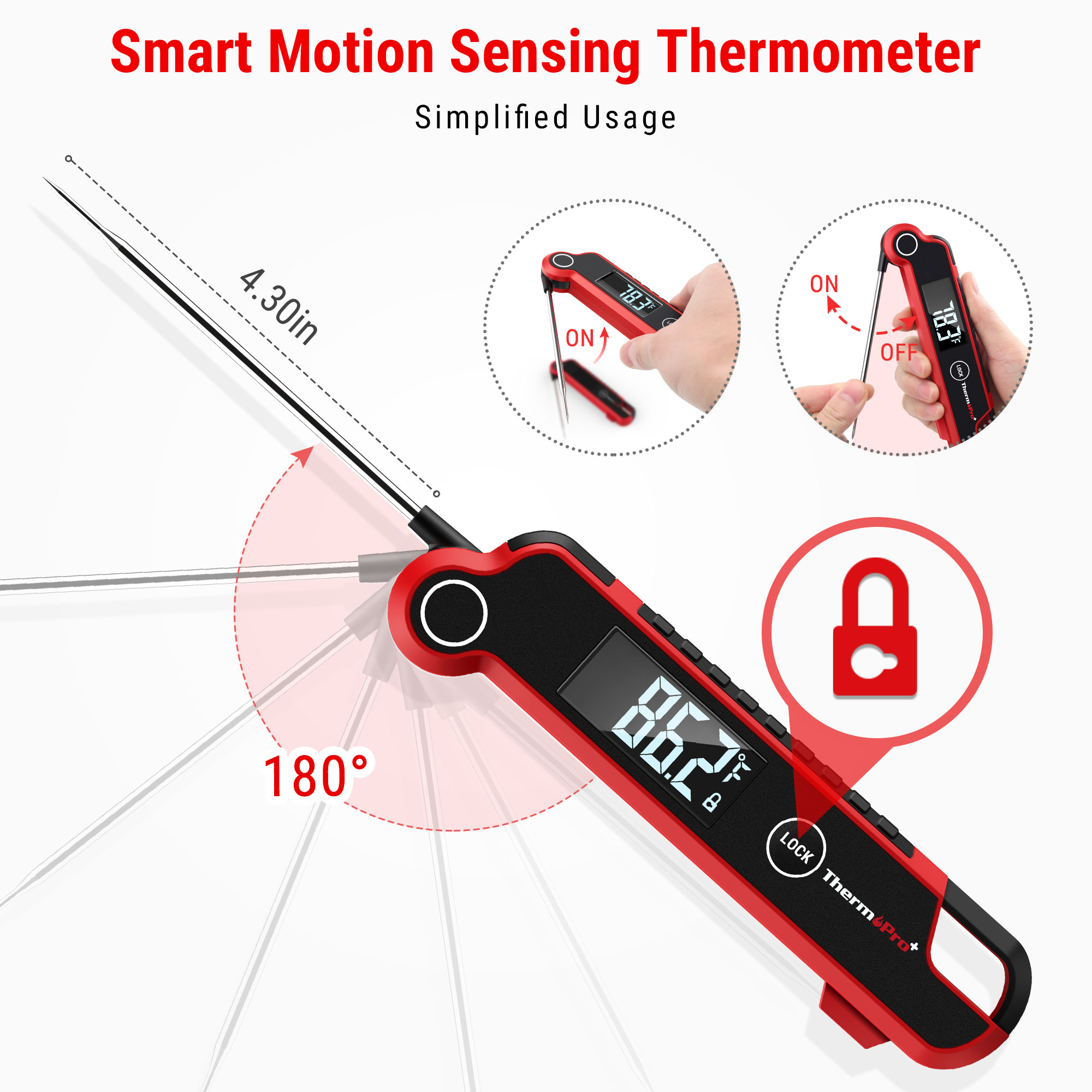 ThermoPro TP19X Instant Read Meat Thermometer